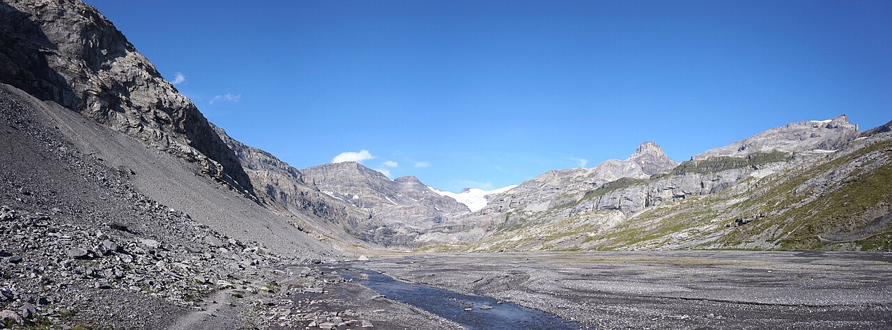 Panorama van de Alpen